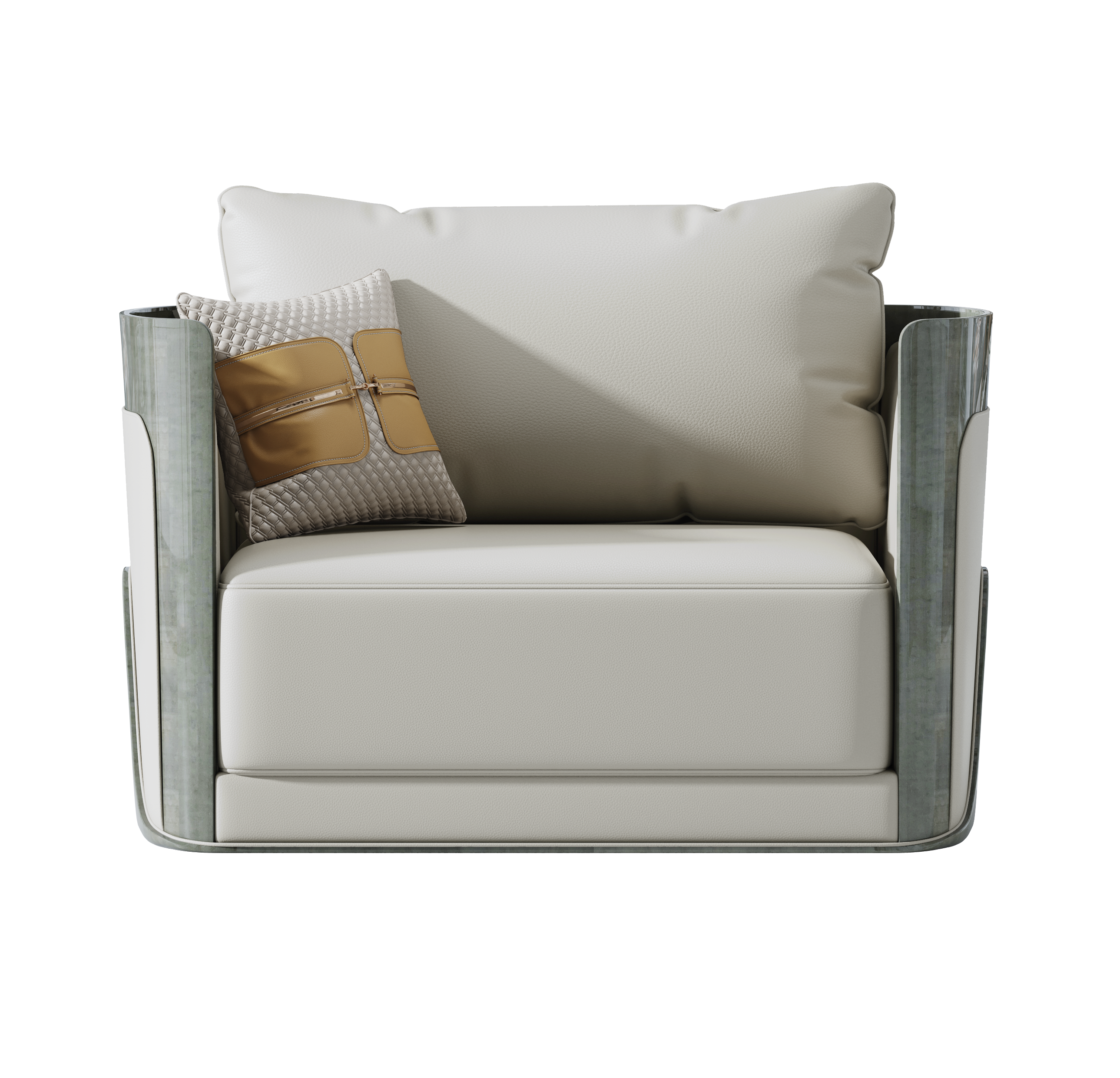 Leather One-Seater Sofa