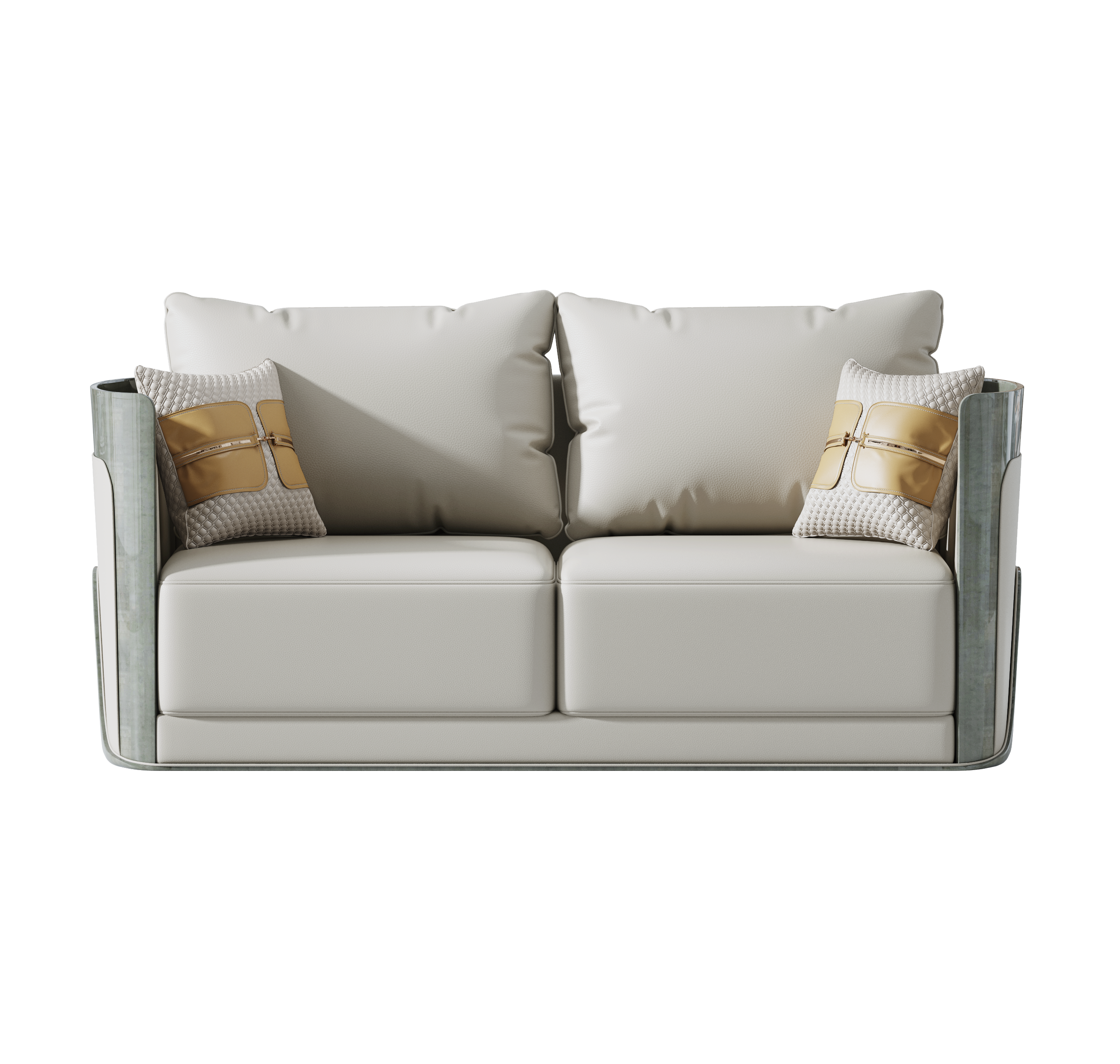 Leather Two-Seater Sofa