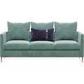 Velvet Three-Seater Sofa