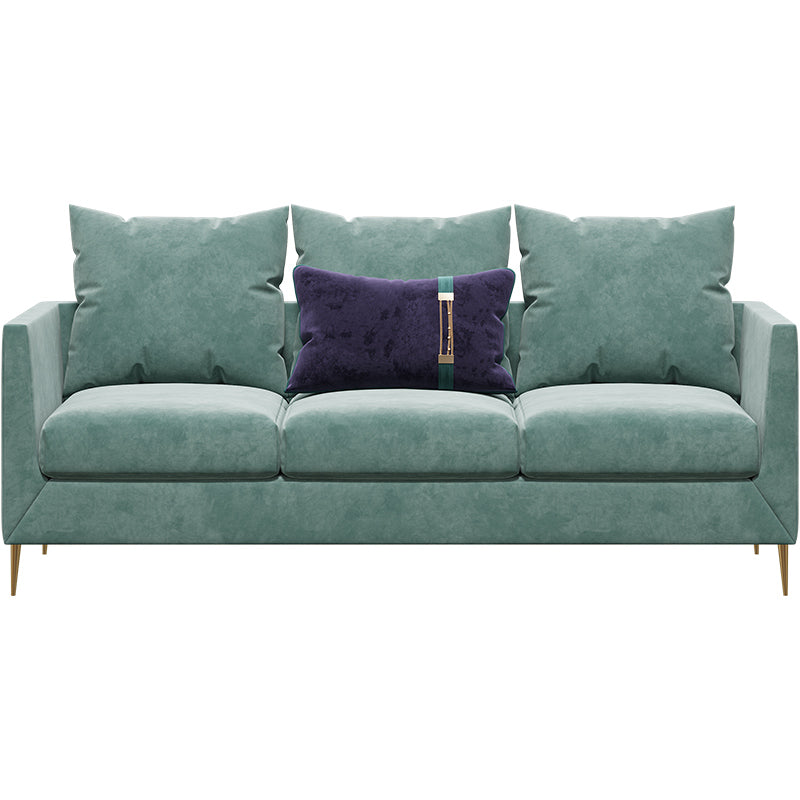 Velvet Three-Seater Sofa
