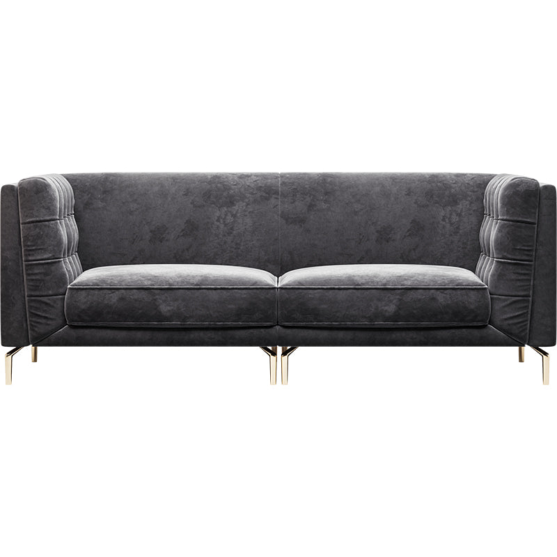 Velvet Three-Seater Sofa