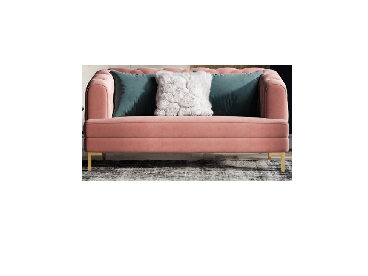 Velvet One-Seater Sofa