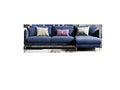 Velvet Three-Seater Sofa