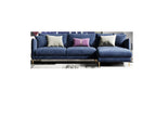 Velvet Three-Seater Sofa