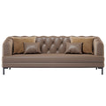 Microfiber Leather Three-Seater Sofa