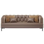 Microfiber Leather Three-Seater Sofa