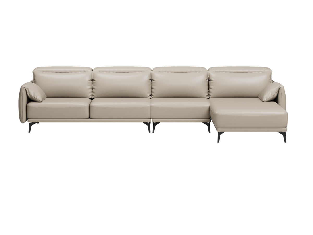Leather Four-Seater Sofa