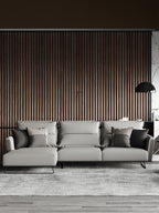 Leather Three-Seater Sofa
