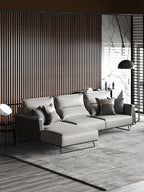 Leather Three-Seater Sofa