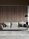 Leather Three-Seater Sofa