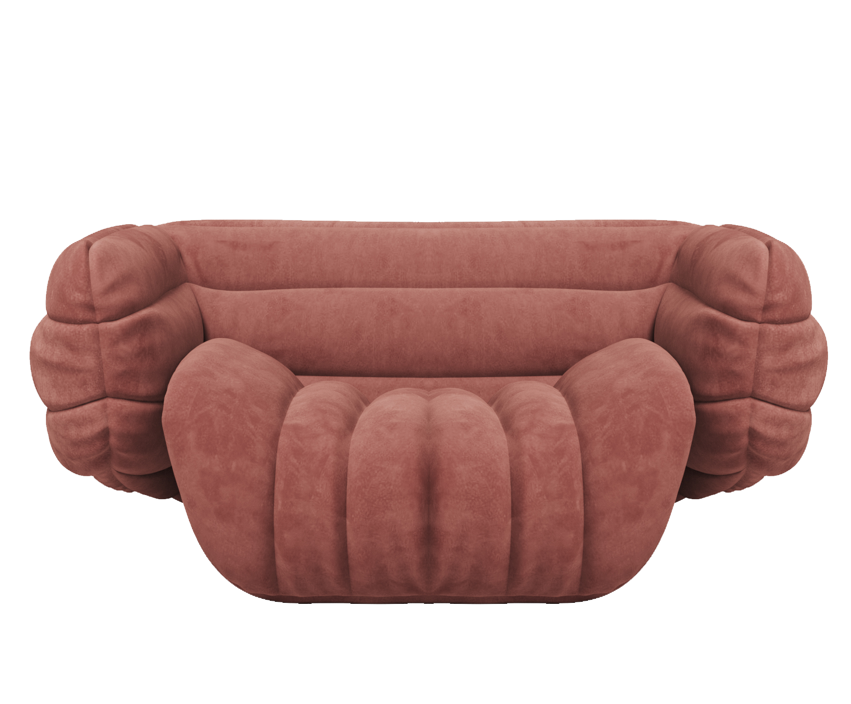 Velvet One-Seater Sofa