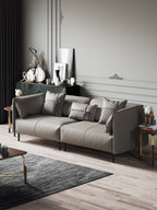 Microfiber Leather Three-Seater Sofa