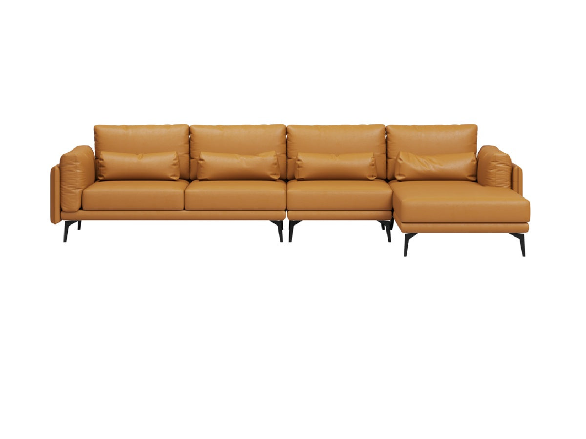 Leather Four-Seater Sofa