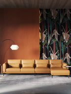 Leather Four-Seater Sofa
