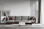 Leather Four-Seater Sofa