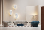 Half-Leather Four-Piece Living Room Set