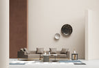 Brushed Gold Sueded High-Tech Fabric Four-Seater Curved Sofa