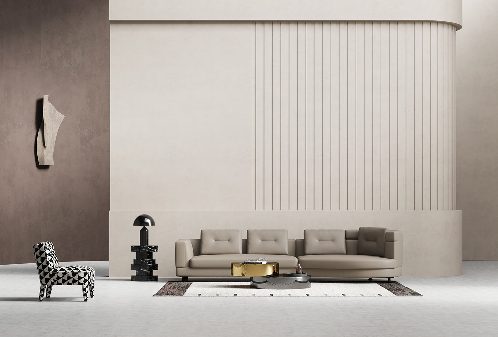 Mid-Century Modern Two-Piece Living Room Set