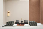 Full Nubuck Sofa and Accent Chair Four-Piece Set