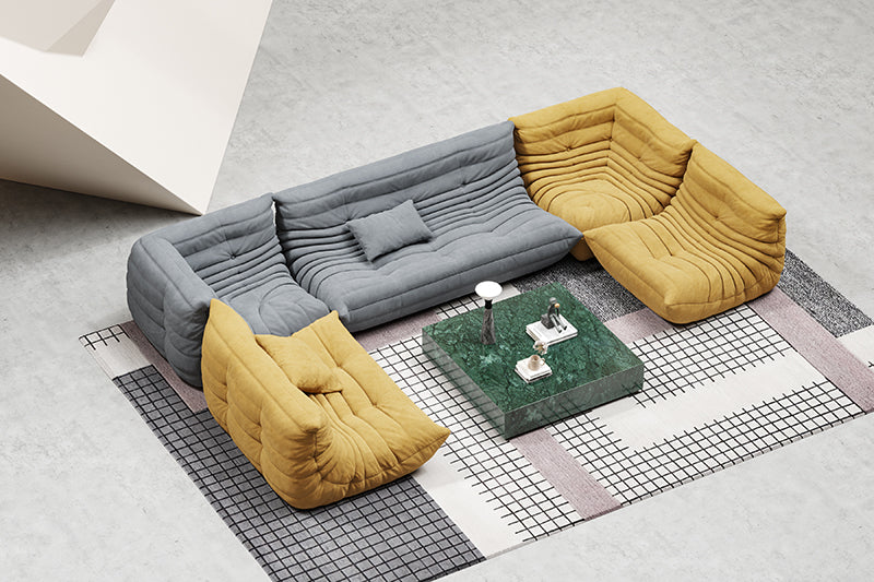 U-Shaped Five-Piece Sofa Set
