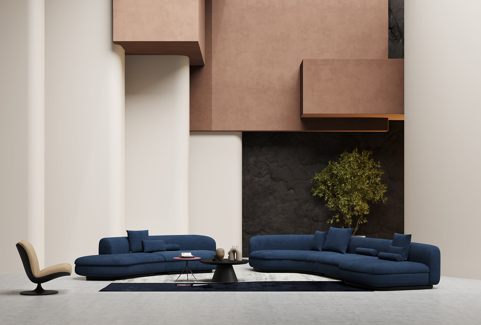 Curved Sofa Set