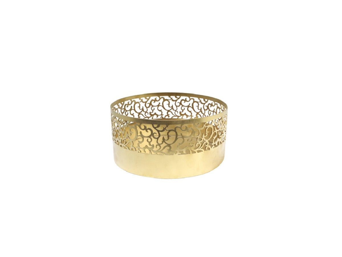 Small Brushed Gold Stainless Steel Aluminum Fruit Plate