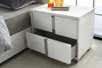 Giulia Left-Facing Nightstand in White