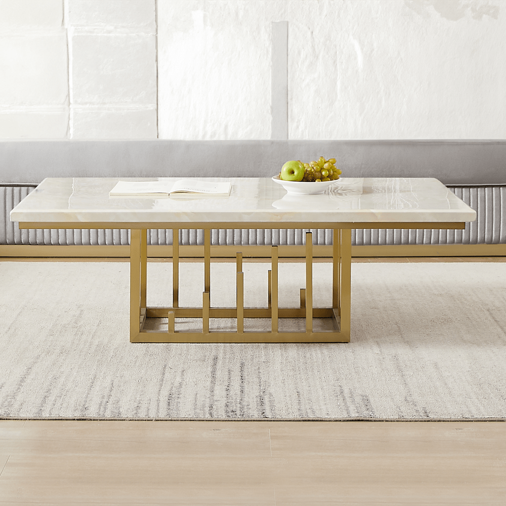 White Marble Coffee Table