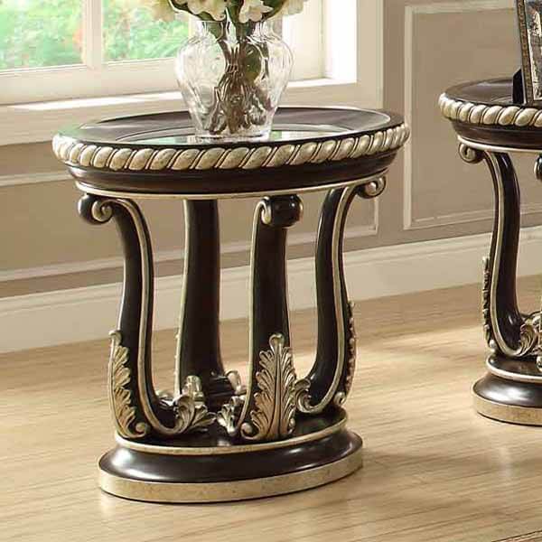 Brown Cherry Wood End Table