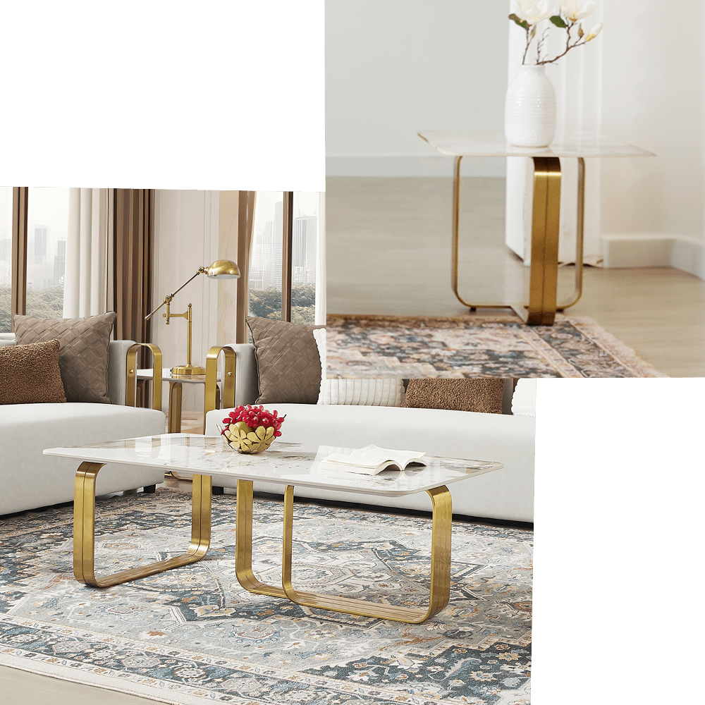 Three-Piece Coordinated Coffee Table Set