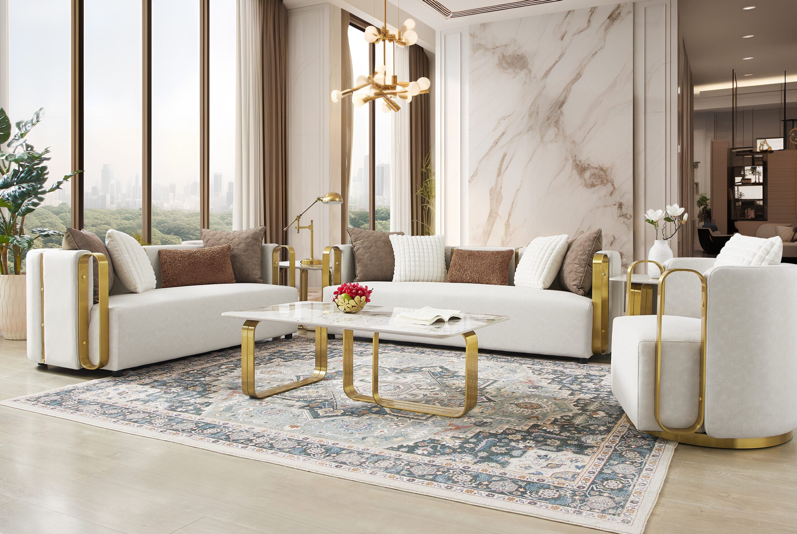 Three-Piece Sofa Set