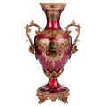 Red Arc de Cristal Decorative Vase