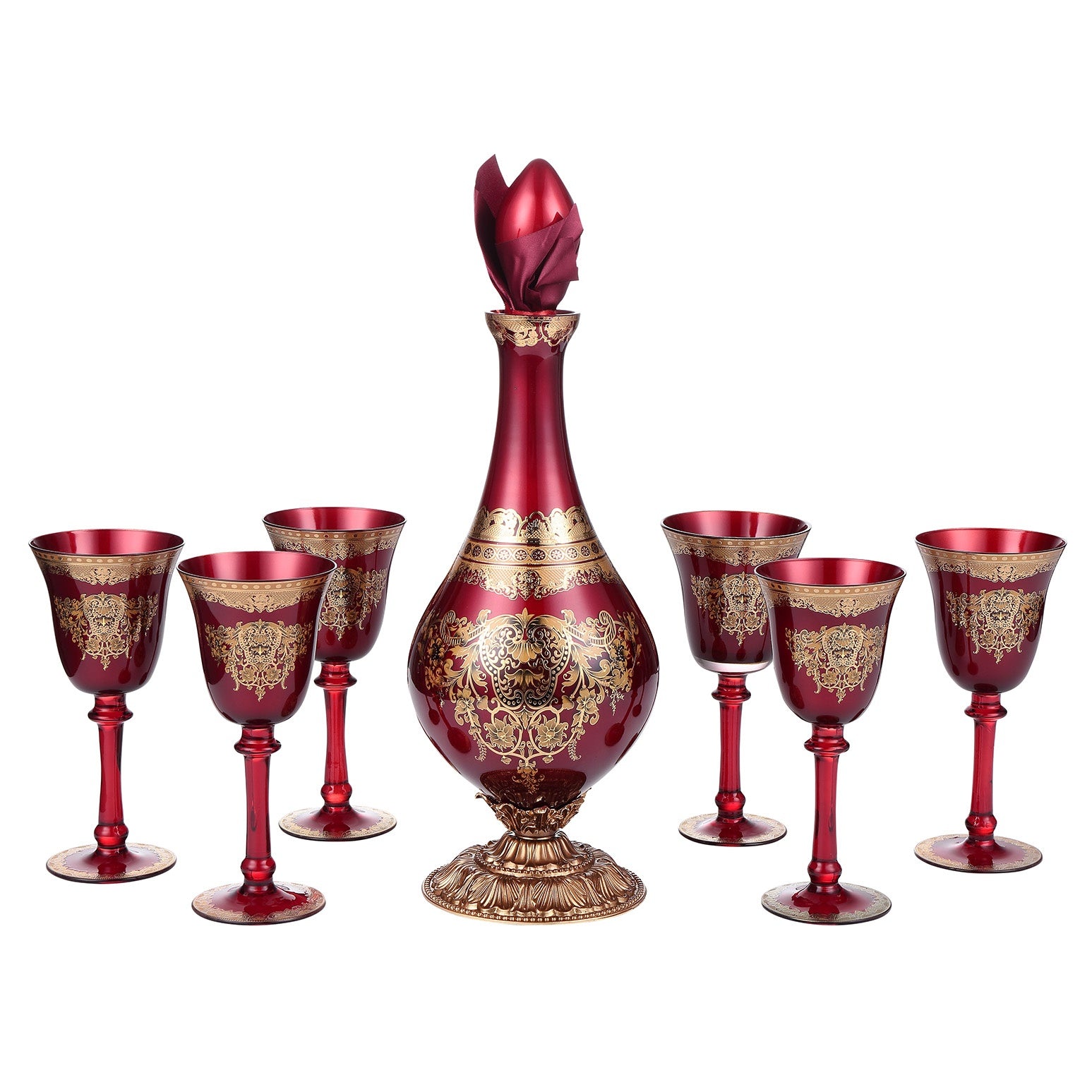 Arc de Cristal Seven-Piece Decanter Set