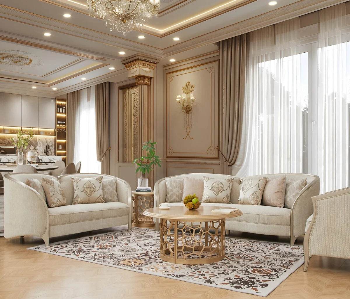 Three-Piece Sofa Set