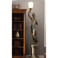 Antique Gold Face-Left Floor Lamp