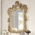 Metallic Bright Gold Console Mirror
