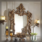 Ornate Traditional Wall Mirror with Carved Frame