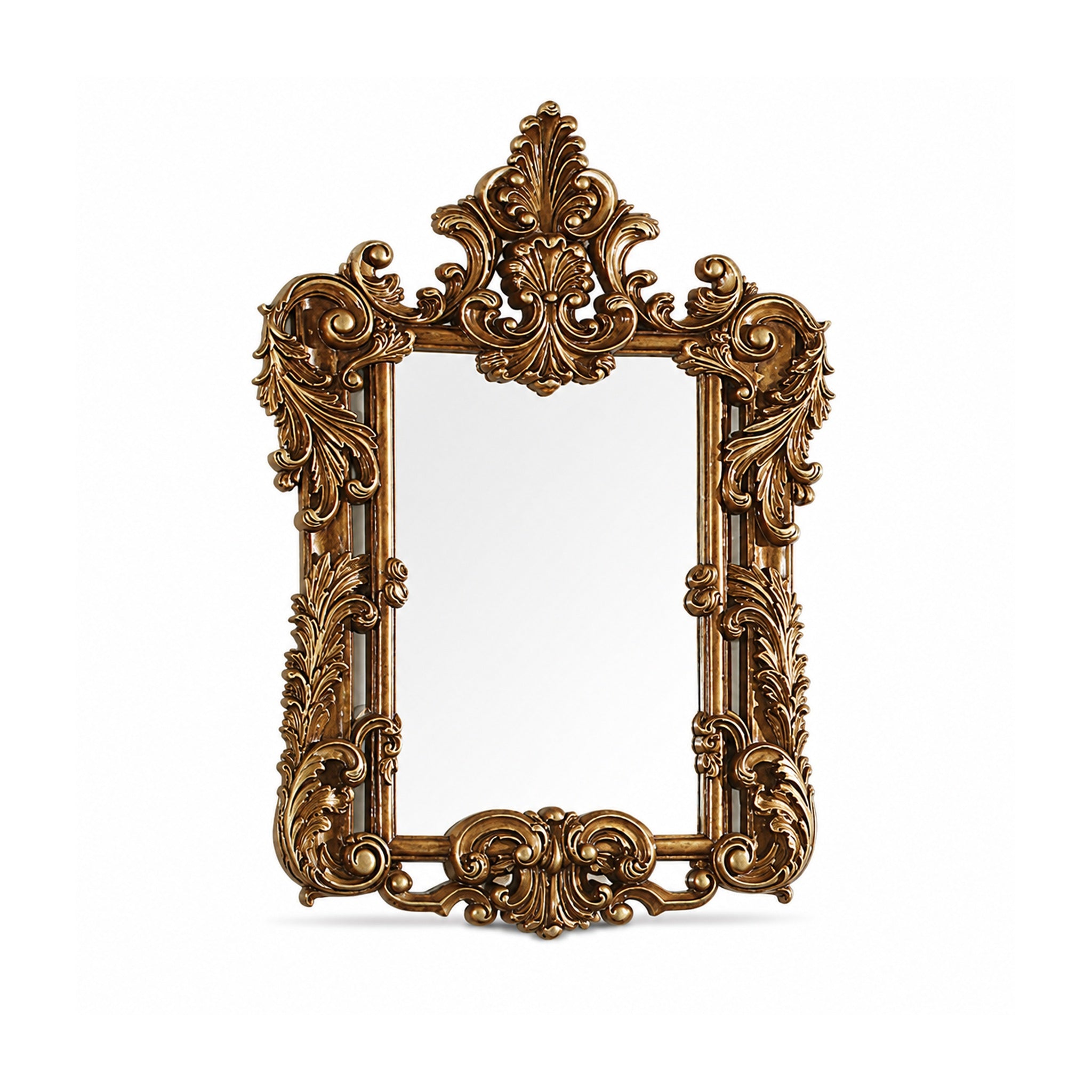 Ornate Traditional Wall Mirror with Carved Frame