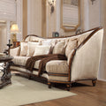 Dark Oak Classic European Fabric Sofa