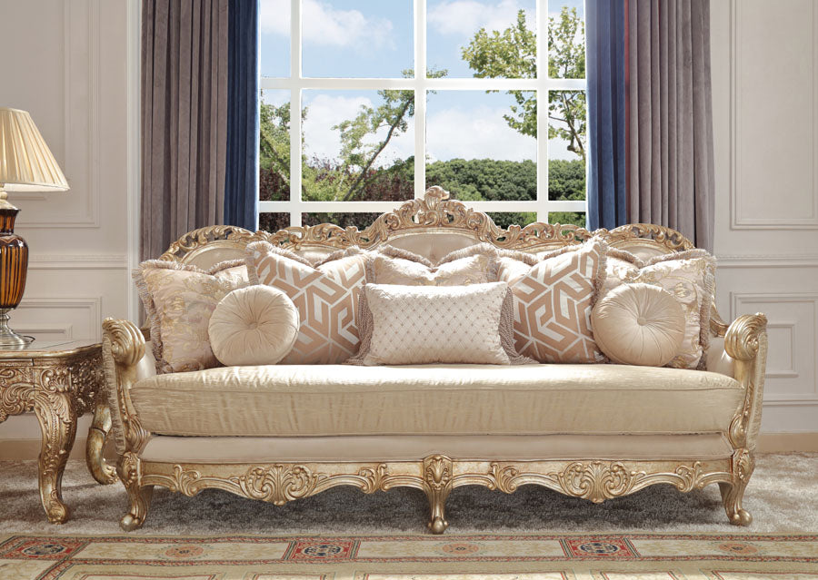 Metallic Antique Gold w/ Fabric and Solid Wood Love