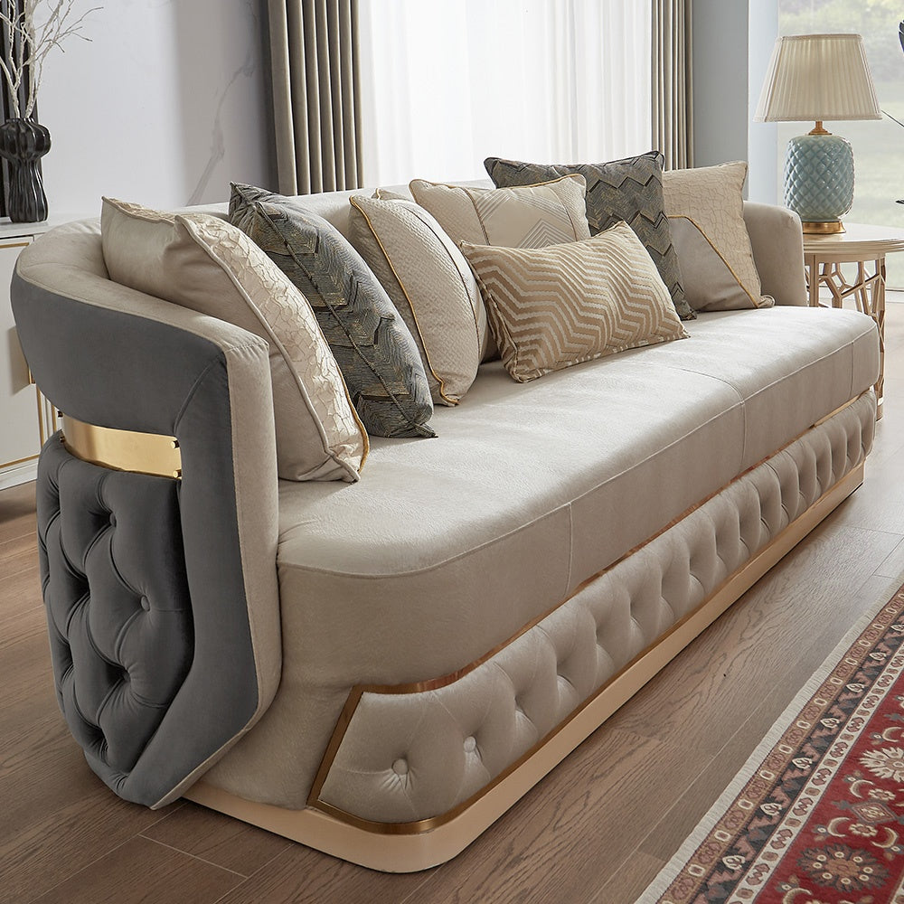 Modern Upholstered Loveseat