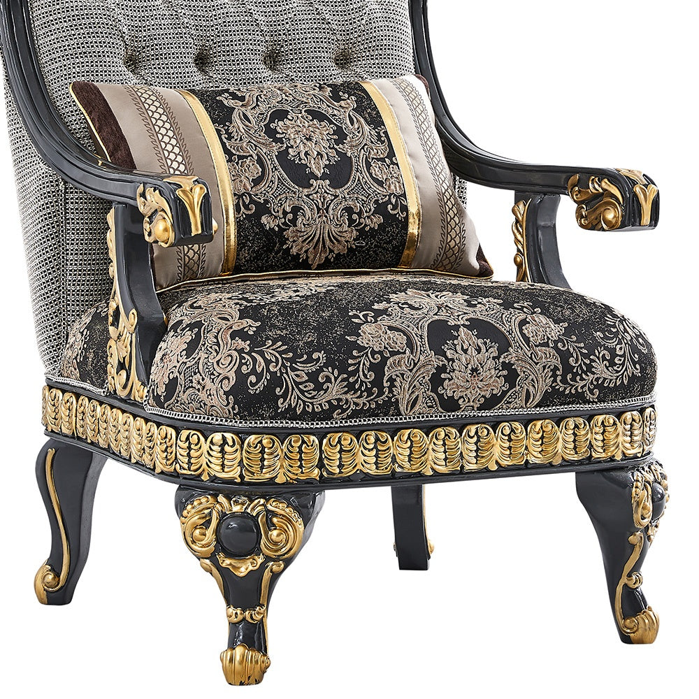 Traditional Upholstered Accent Chair