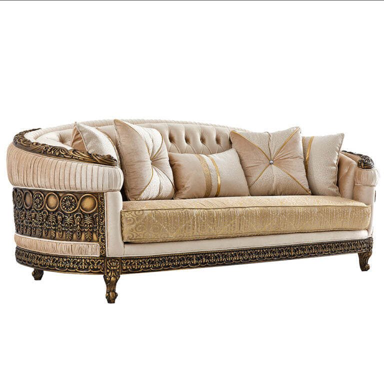 Traditional Upholstered Loveseat