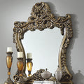 Traditional Brown Console Mirror