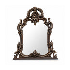 Ornate Arched Wall Mirror with Carved Frame