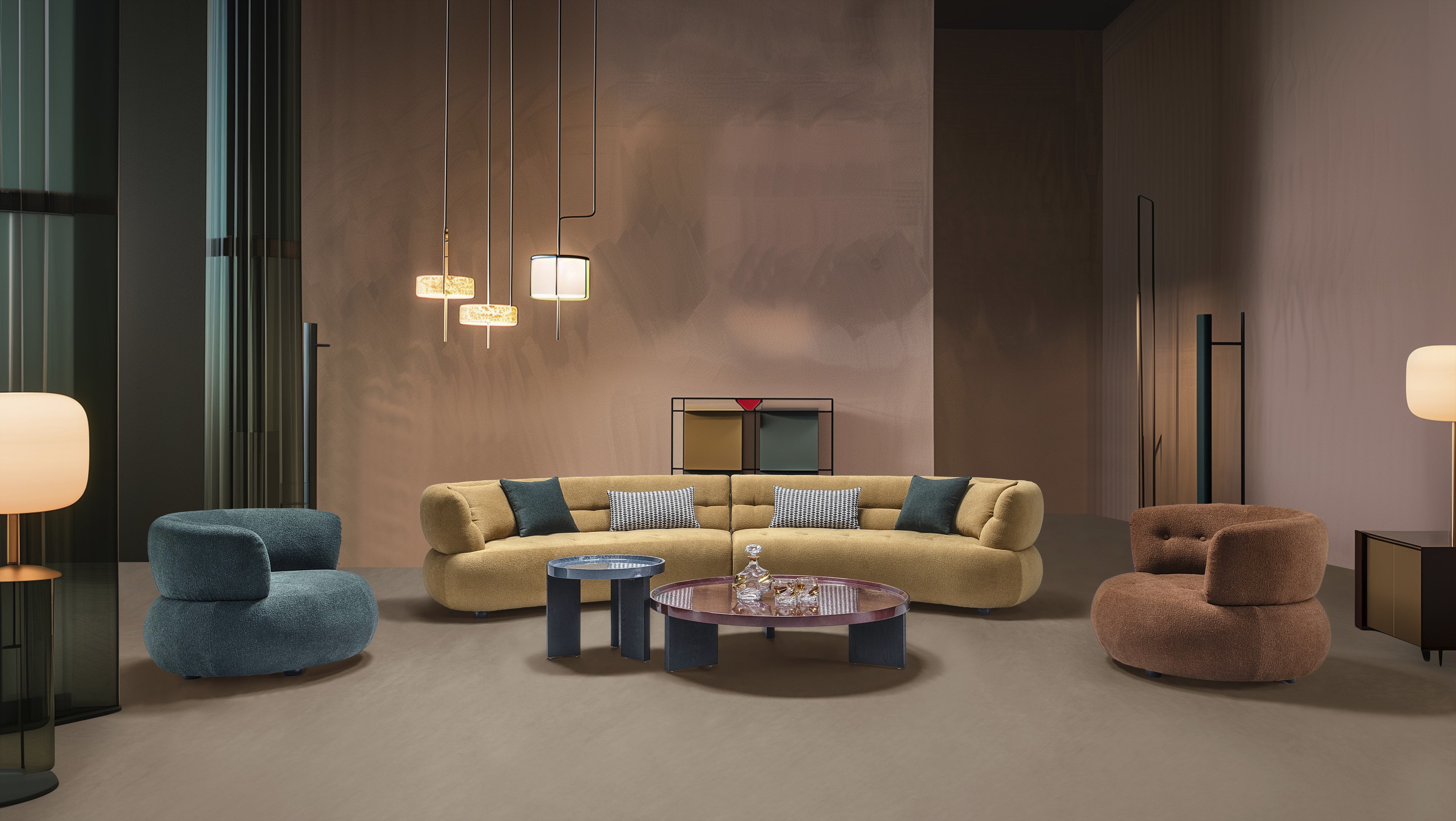 Brown Accent Chair