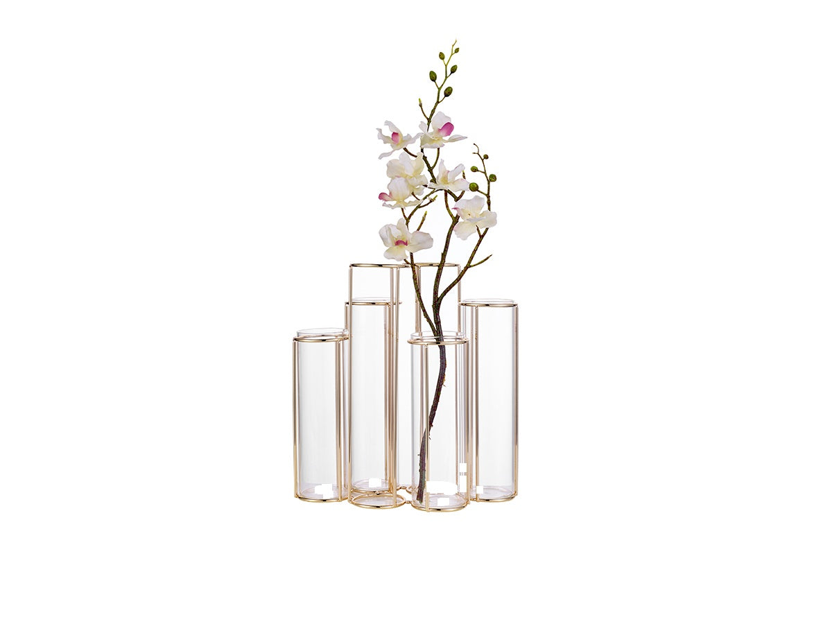 Small Glass Metal Duba Vase
