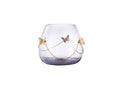 Large Glass Butterfly Love Vase
