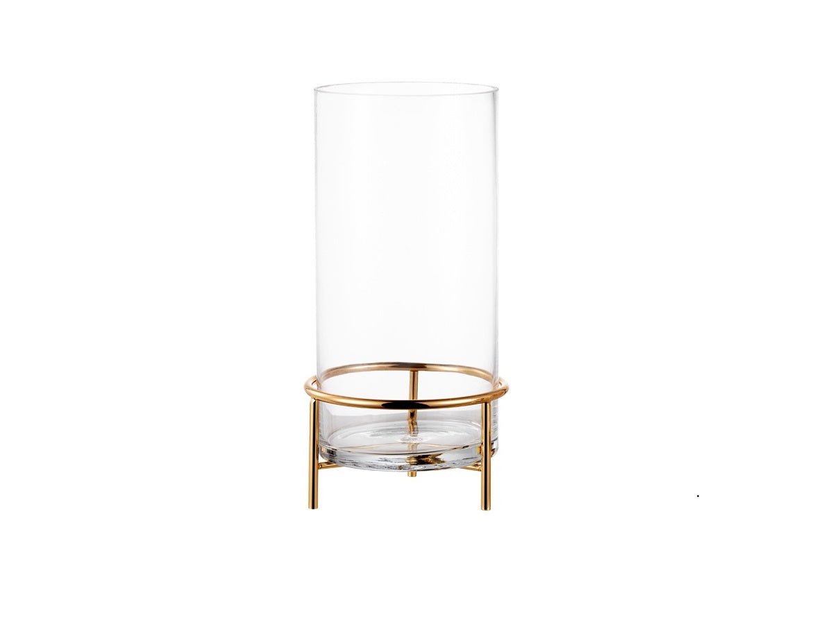 Large Gold Glass Vase