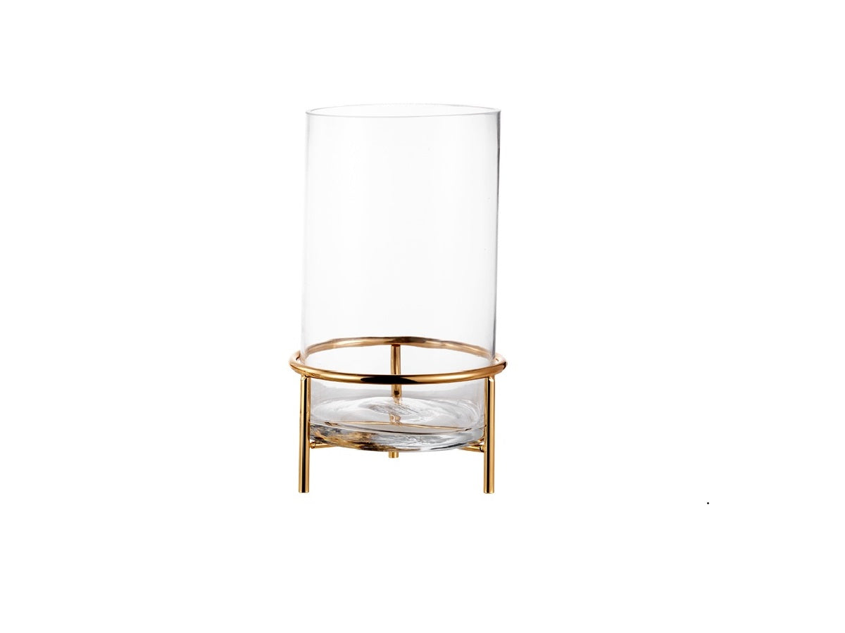 Small Gold Glass Vase